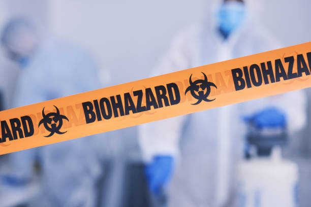 Professional Biohazard Cleanup technician working in Bay City, MI